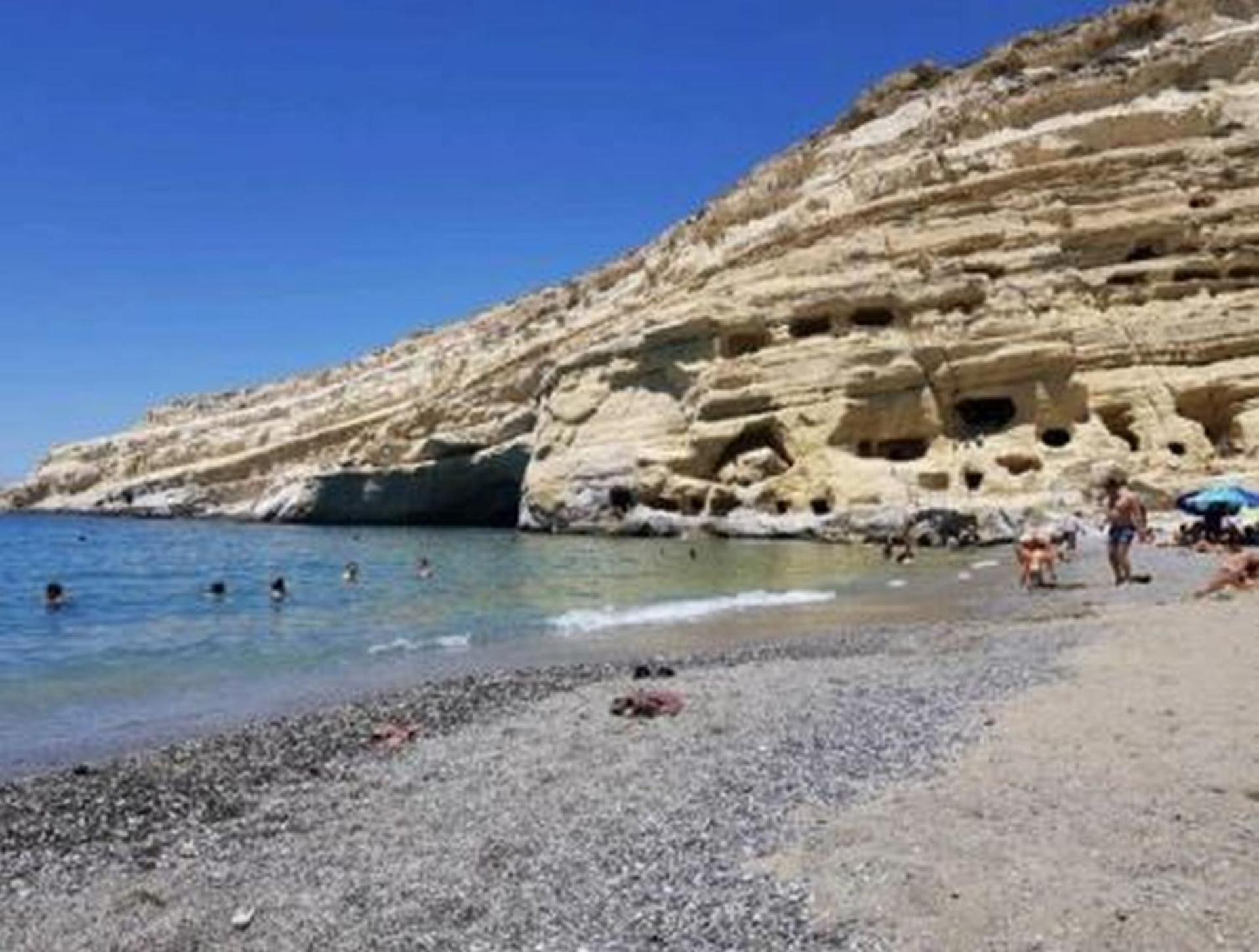Stone House Elefteria Near Matala Beach Petrokefalion ภายนอก รูปภาพ